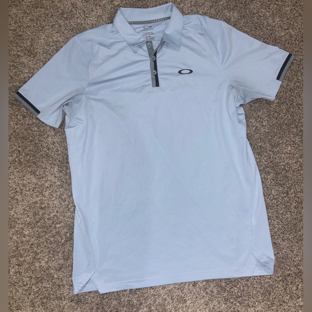 Oakley Light Blue Polo with Dark Accents